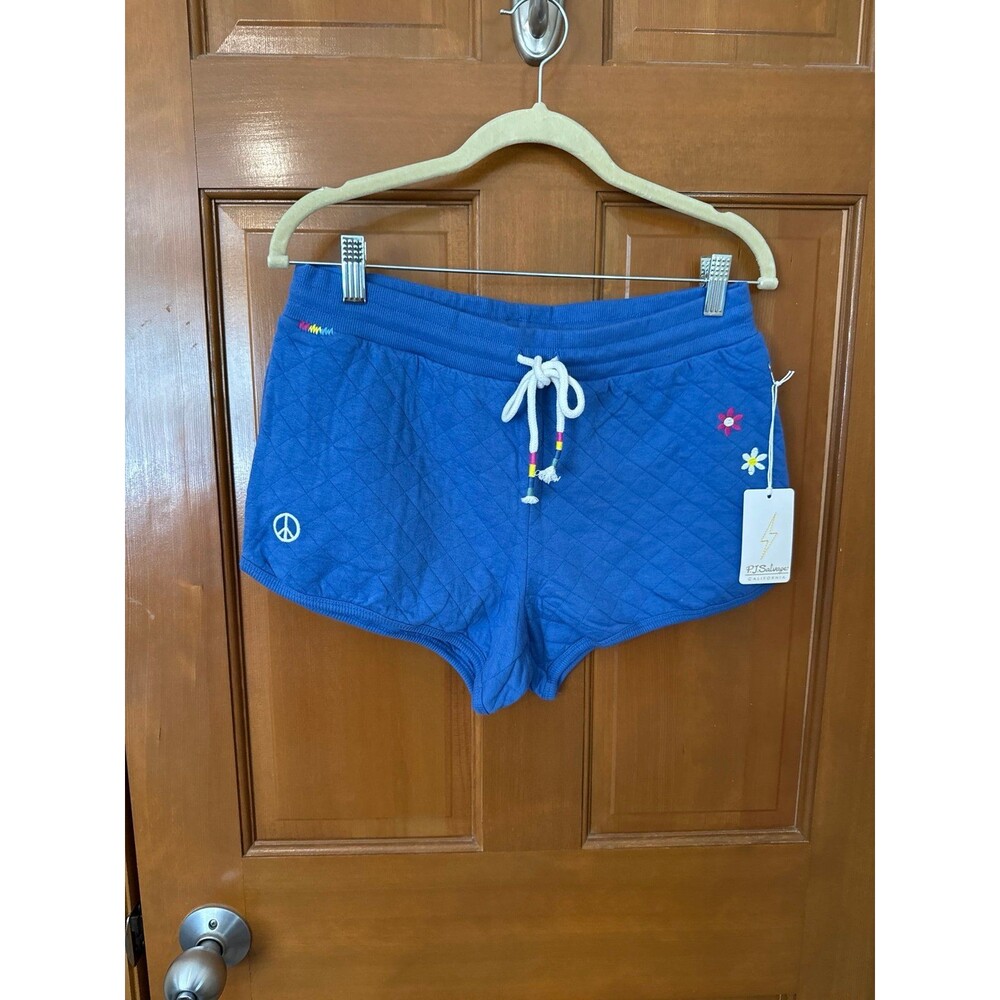PJ Salvage Small Lounge Shorts in Cobalt Blue